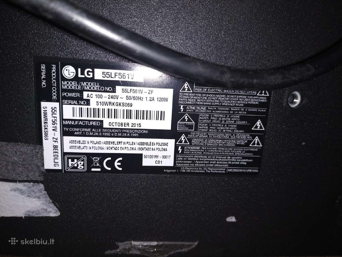 Televizorius LG 55lf56v - nuotraukos Nr. 5