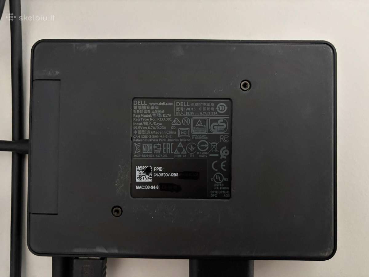 Dell Docking station K17a Usb-c 180w - nuotraukos Nr. 5