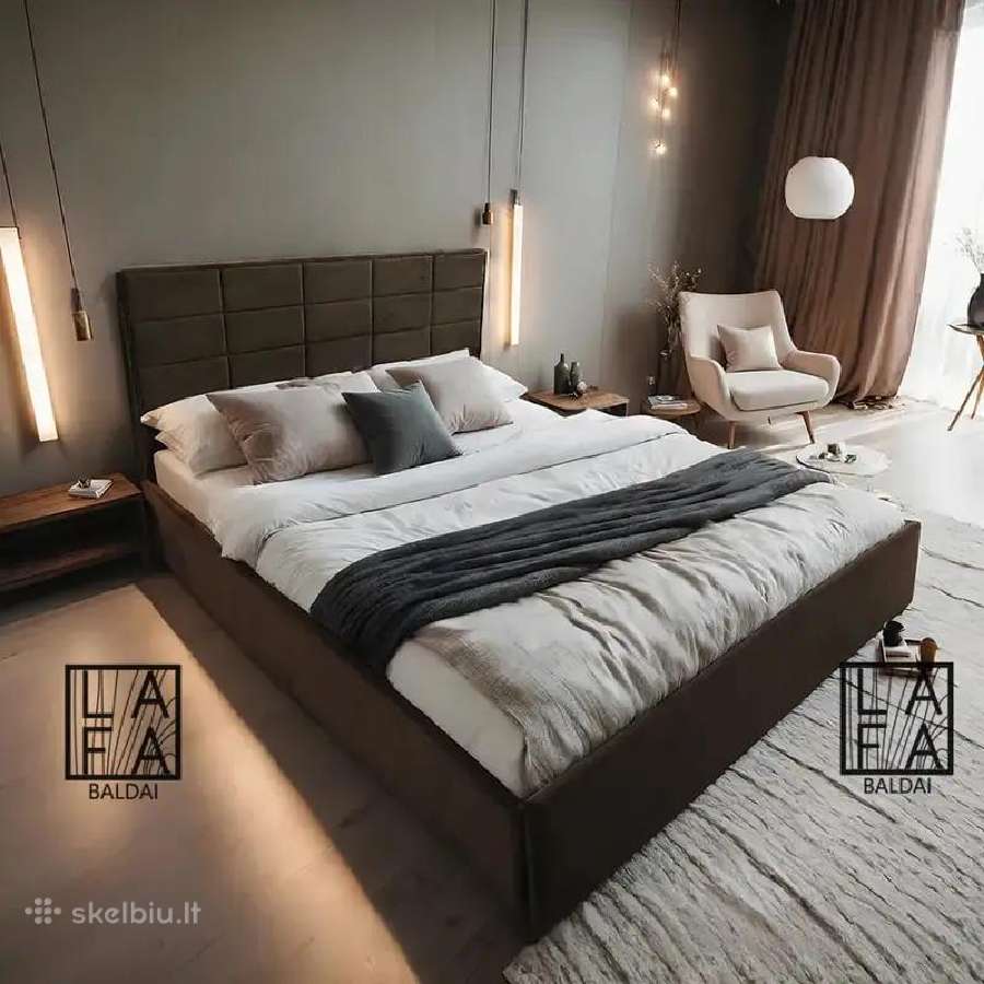 Naujos lovos su patalyneės dėže - nuotraukos Nr. 7