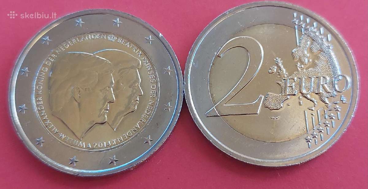 Nyderlandai 2014 2 € Willem Alexander Unc