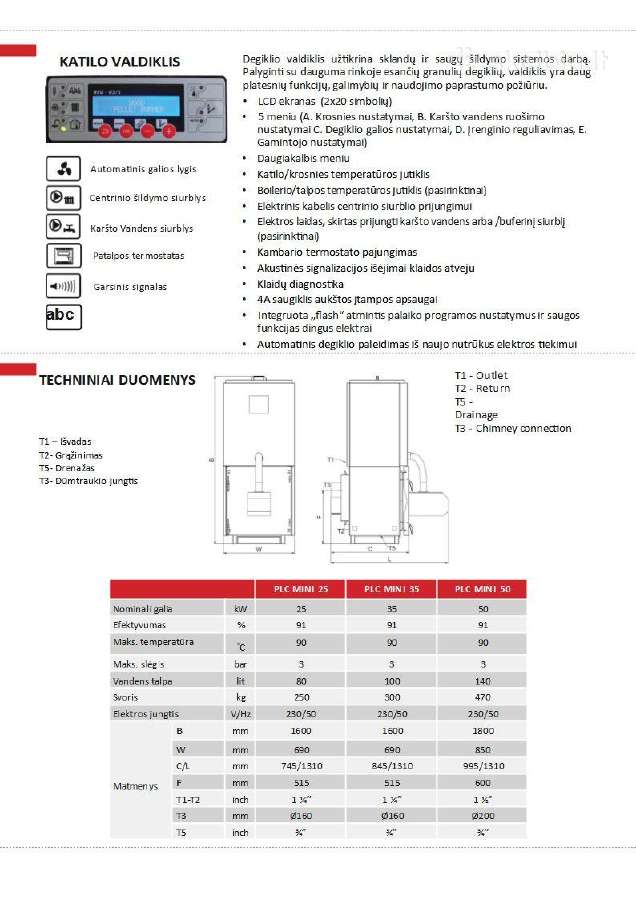 Kompaktiškas granulinis katilas 20kw - nuotraukos Nr. 2