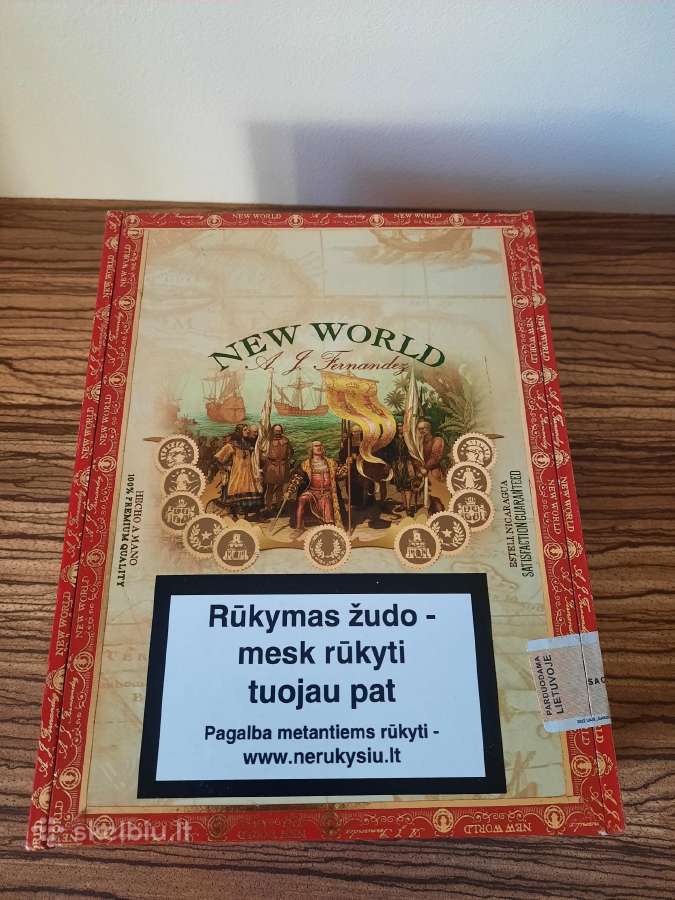 77. Cigarų dėžė New World Nr.2