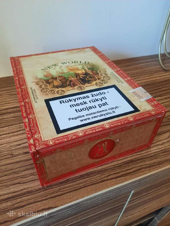 77. Cigarų dėžė New World Nr.2 - nuotraukos Nr. 2
