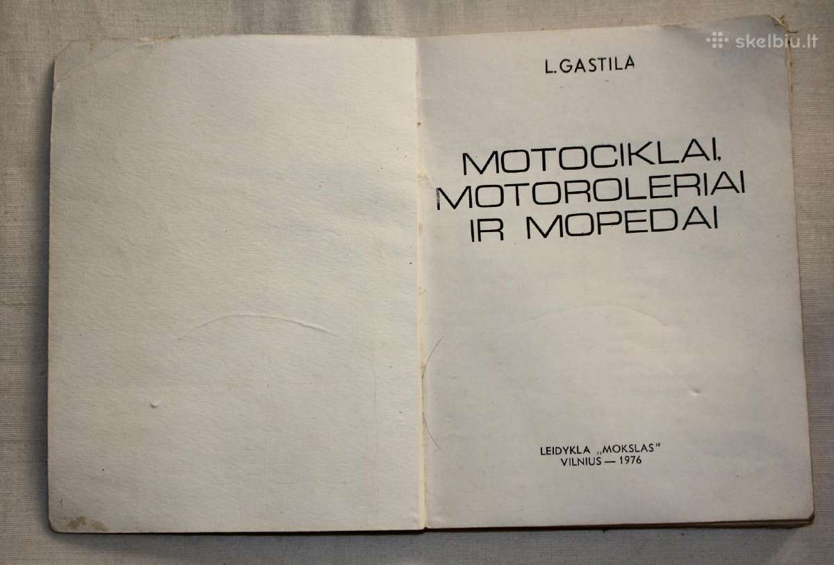 Motociklai motoroleriai ir mopedai knyga 1976m. - nuotraukos Nr. 2