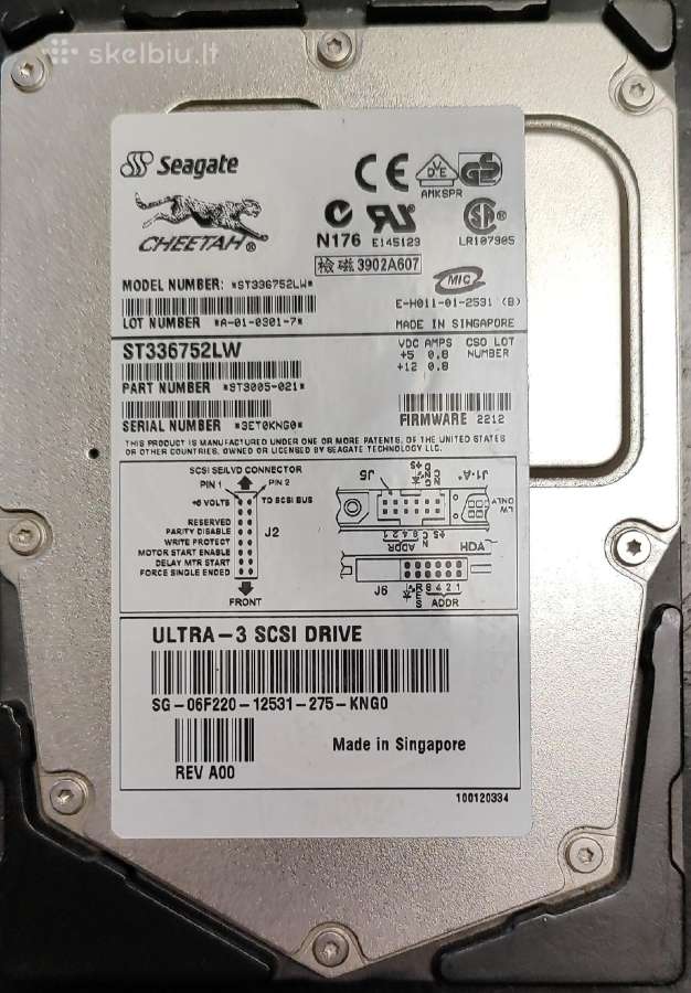 HDD Sata/ide diskai 3.5" - nuotraukos Nr. 2