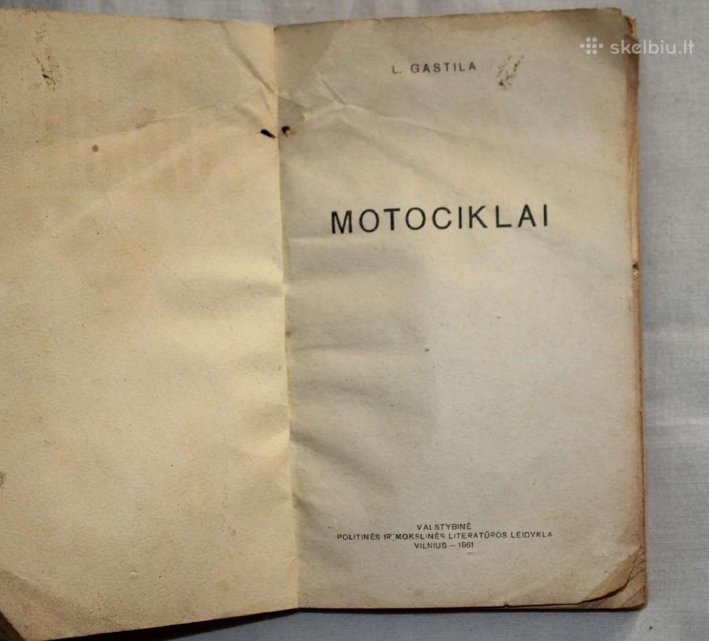 Motociklai knyga 1961 m. - nuotraukos Nr. 2