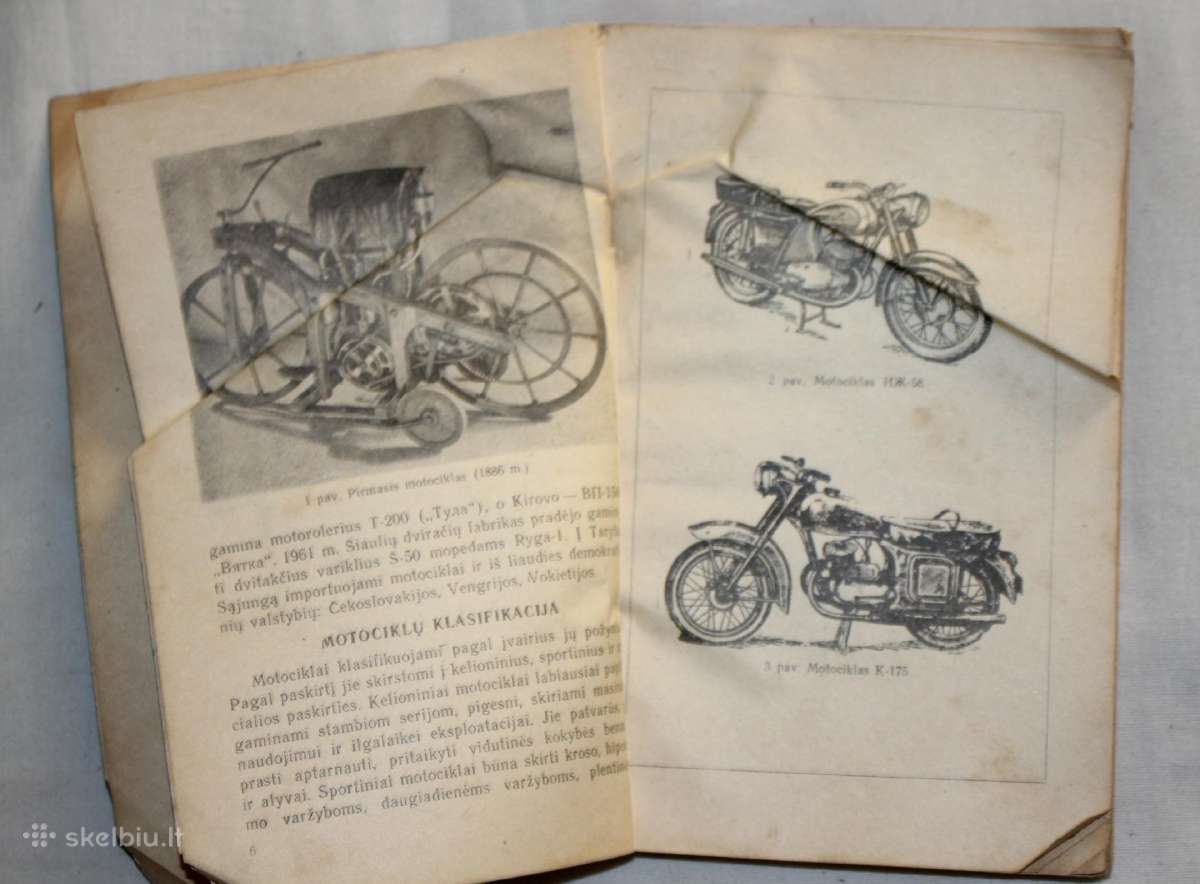 Motociklai knyga 1961 m. - nuotraukos Nr. 4