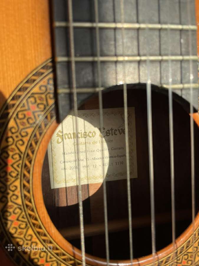 Profesionali gitara Francisco Esteve mod. 12 - nuotraukos Nr. 2