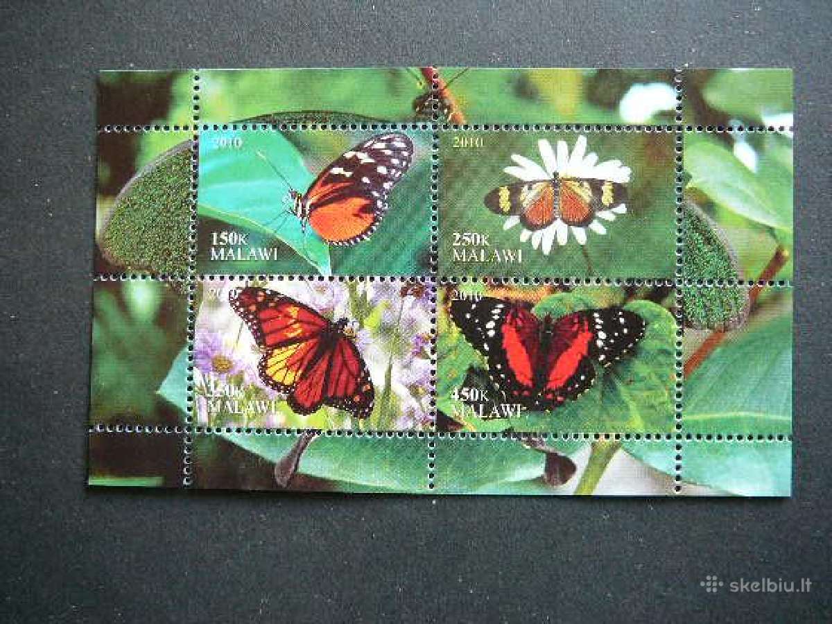 Drugeliai Malavis 2010 Mnh mlw223