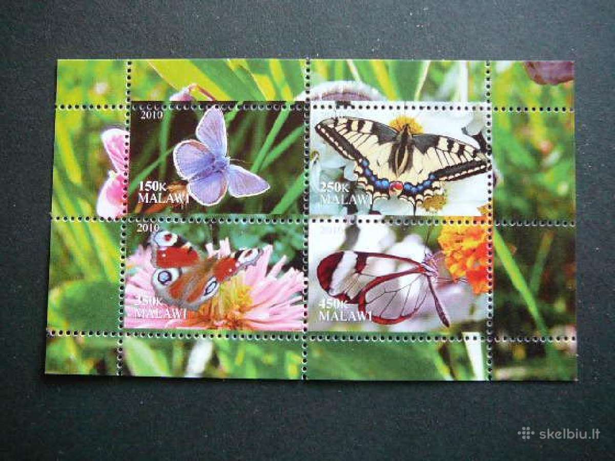 Drugeliai Malavis 2010 Mnh mlw224