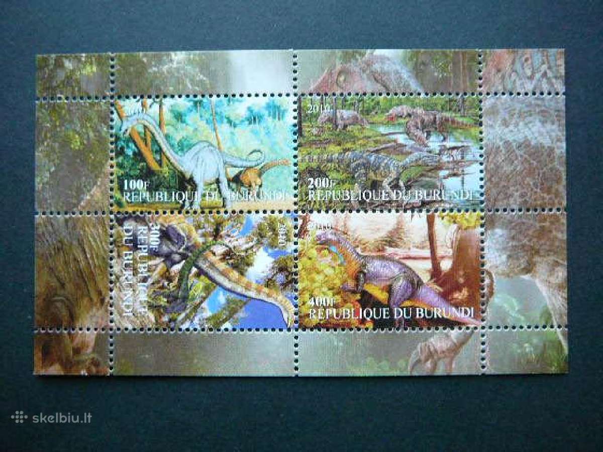 Dinozaurai Burundis 2010 svarus brd415