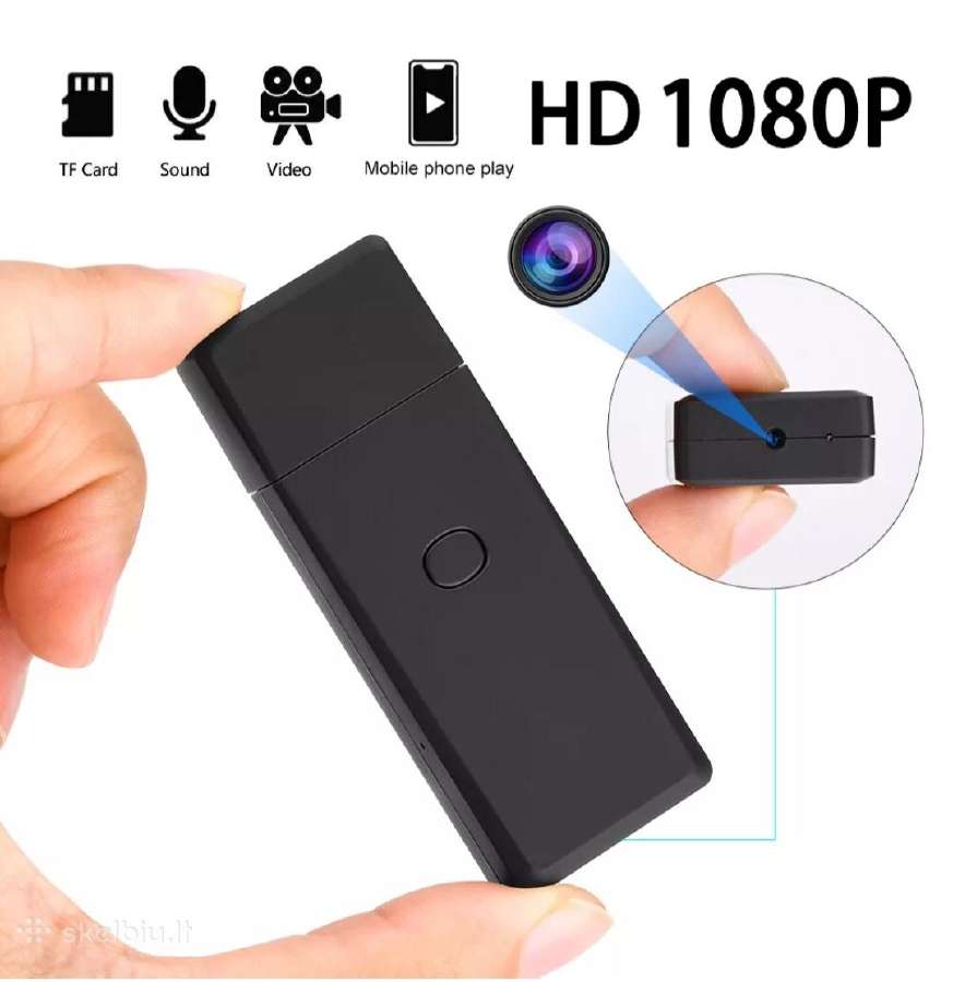 Slapta Full HD kamera Usb atmintinėje
