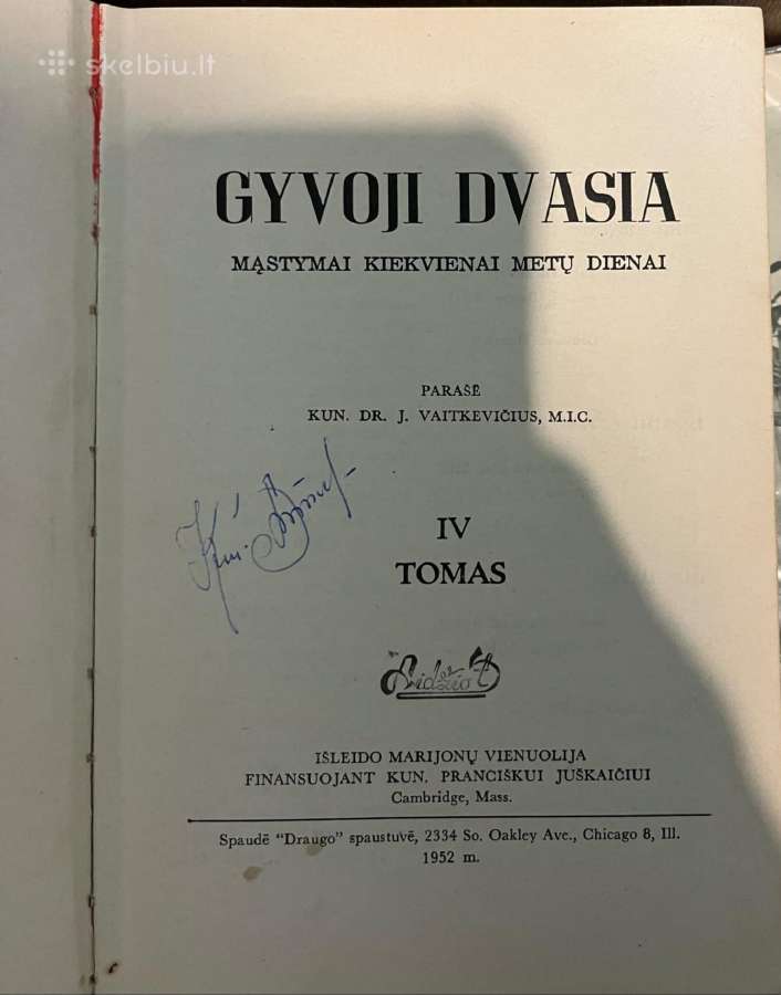 Gyvoji dvasia, Iv tomas kun. dr. J. Vaitkevičius - nuotraukos Nr. 2
