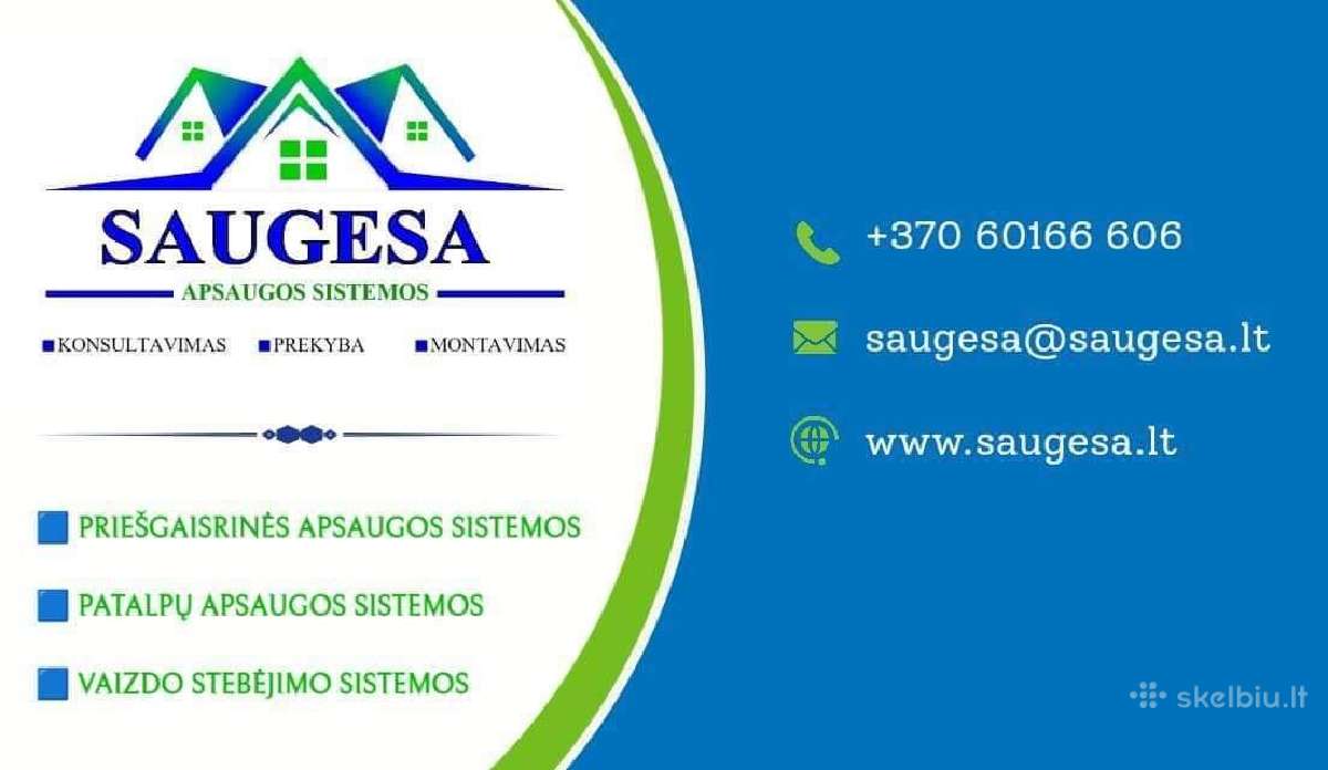 Signalizacijos, priešgaisrinė apsauga. - nuotraukos Nr. 2