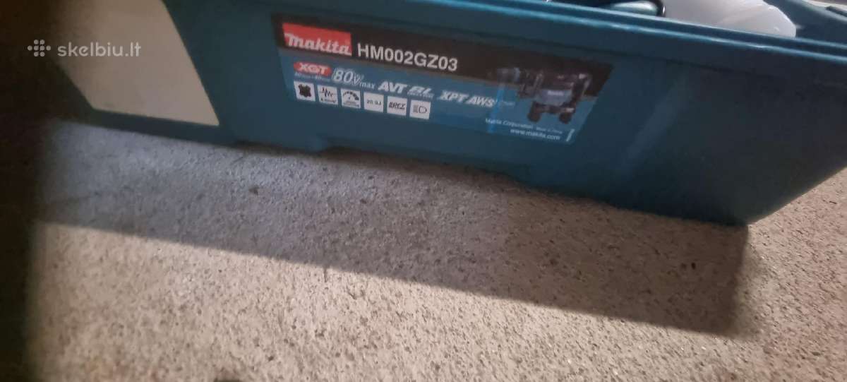 Makita atskėlimo plaktukas Hm002gz03 40v Max. - nuotraukos Nr. 3