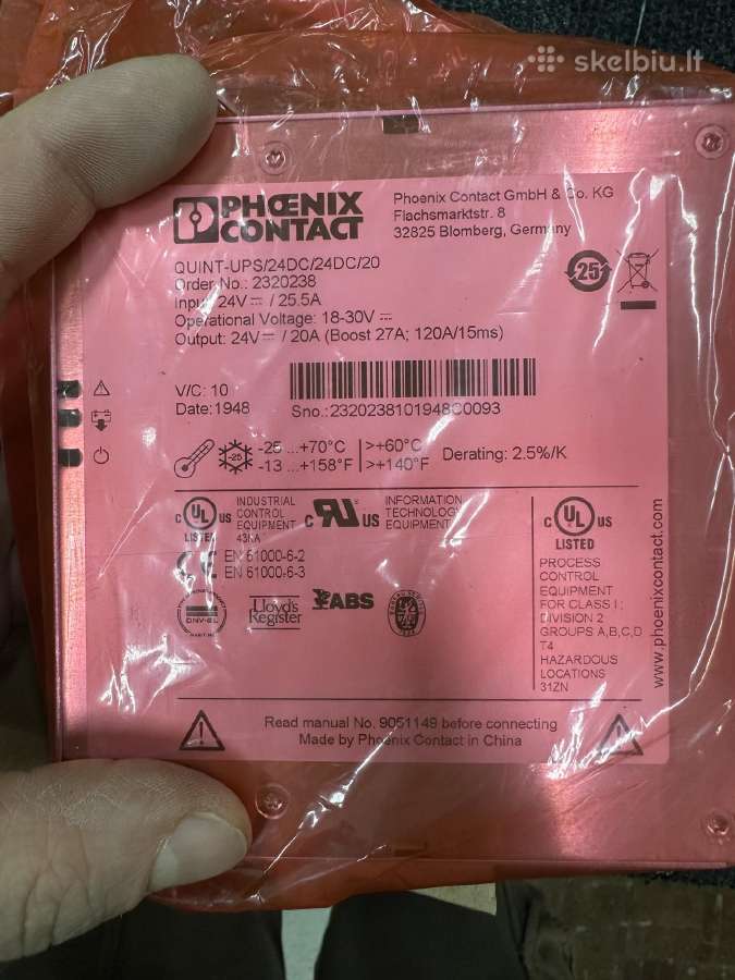 Ups Phoenix Quint-ups/24dc/24dc/20 - nuotraukos Nr. 2