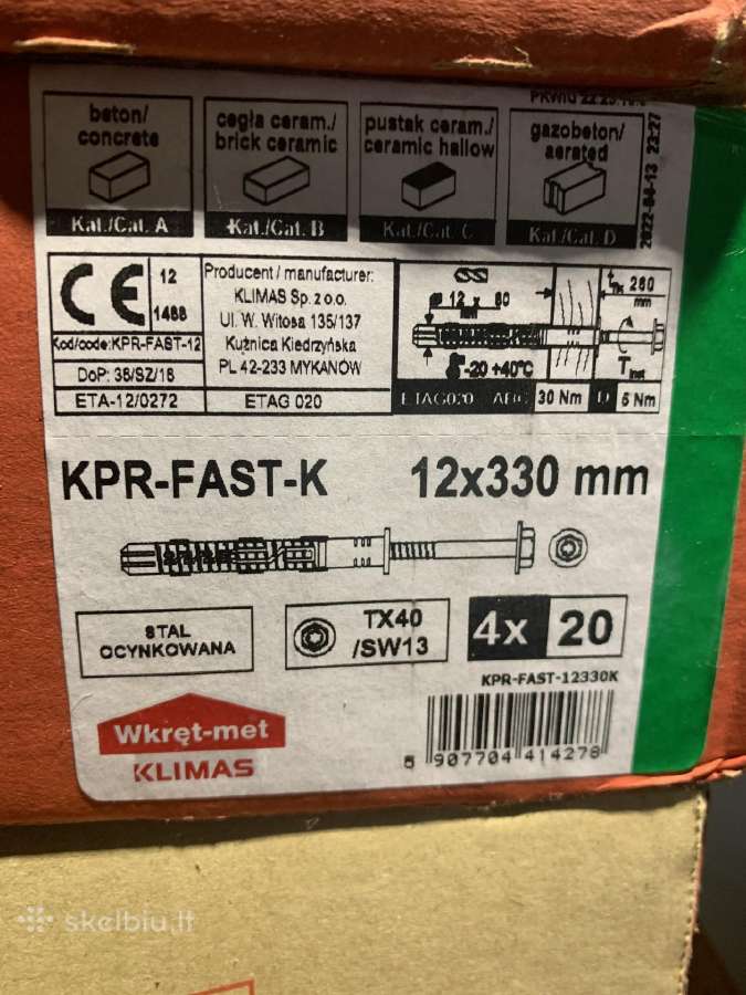 Medsraigtis 12x330mm Kpr-fast K, Wkret-met - nuotraukos Nr. 2
