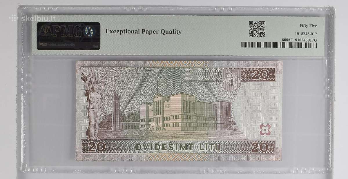 1997 20 litų aunc Pmg55 - nuotraukos Nr. 2
