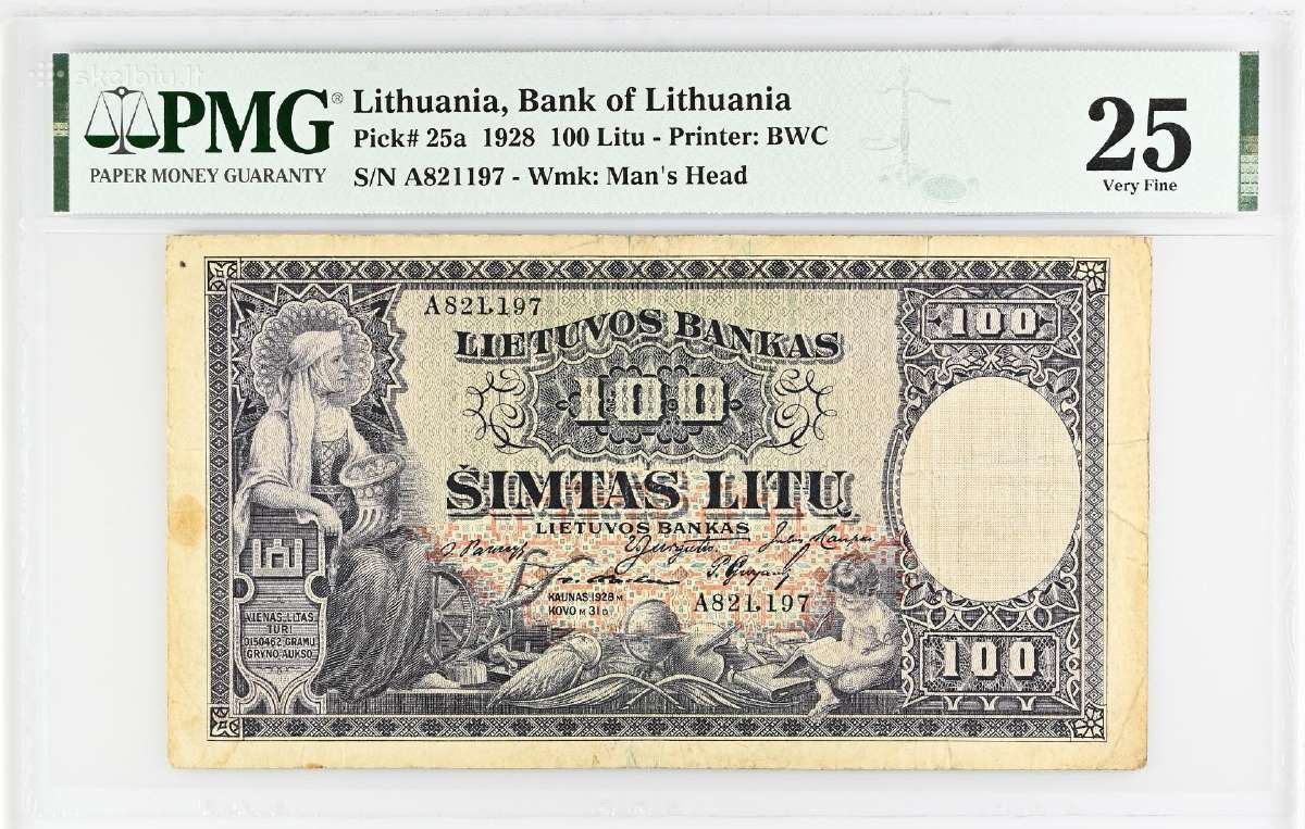 1928 100 litų Pmg25