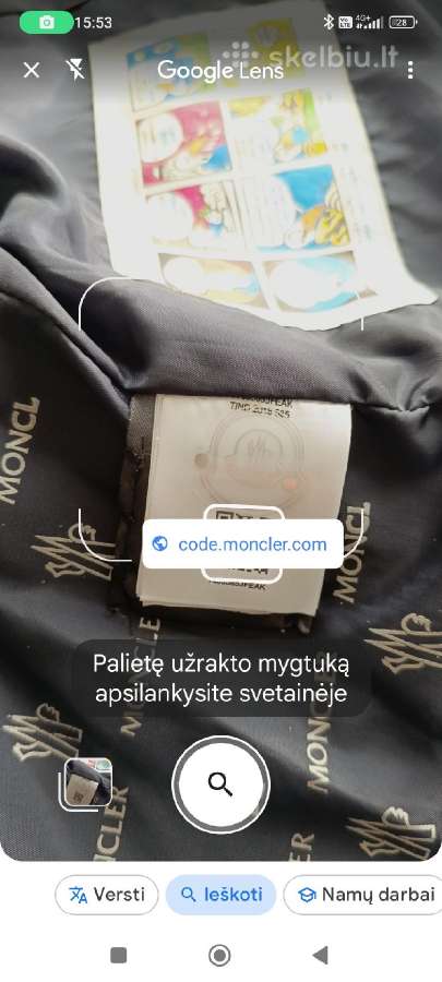 Vyriška Moncler liemene - nuotraukos Nr. 2