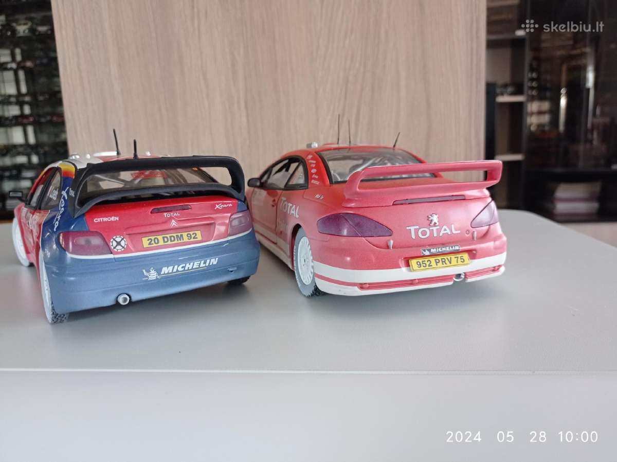 Peugeot307 ir Citroen xsara vrc 1:18 - nuotraukos Nr. 3