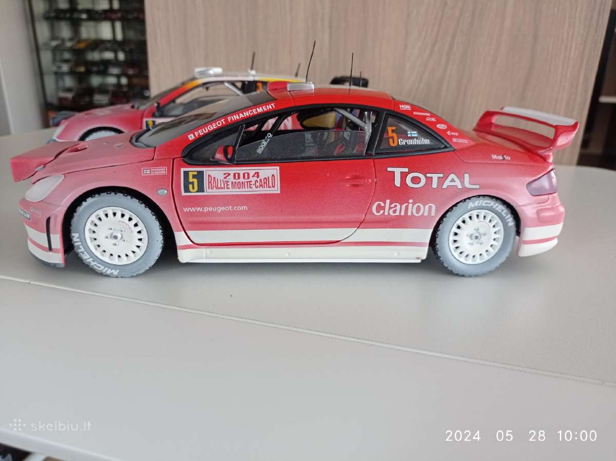 Peugeot307 ir Citroen xsara vrc 1:18 - nuotraukos Nr. 4