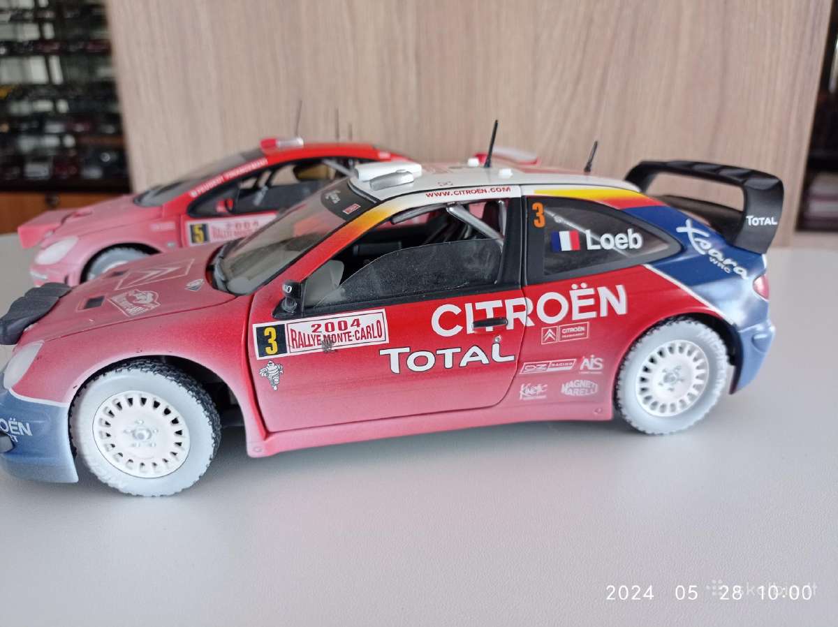 Peugeot307 ir Citroen xsara vrc 1:18 - nuotraukos Nr. 5