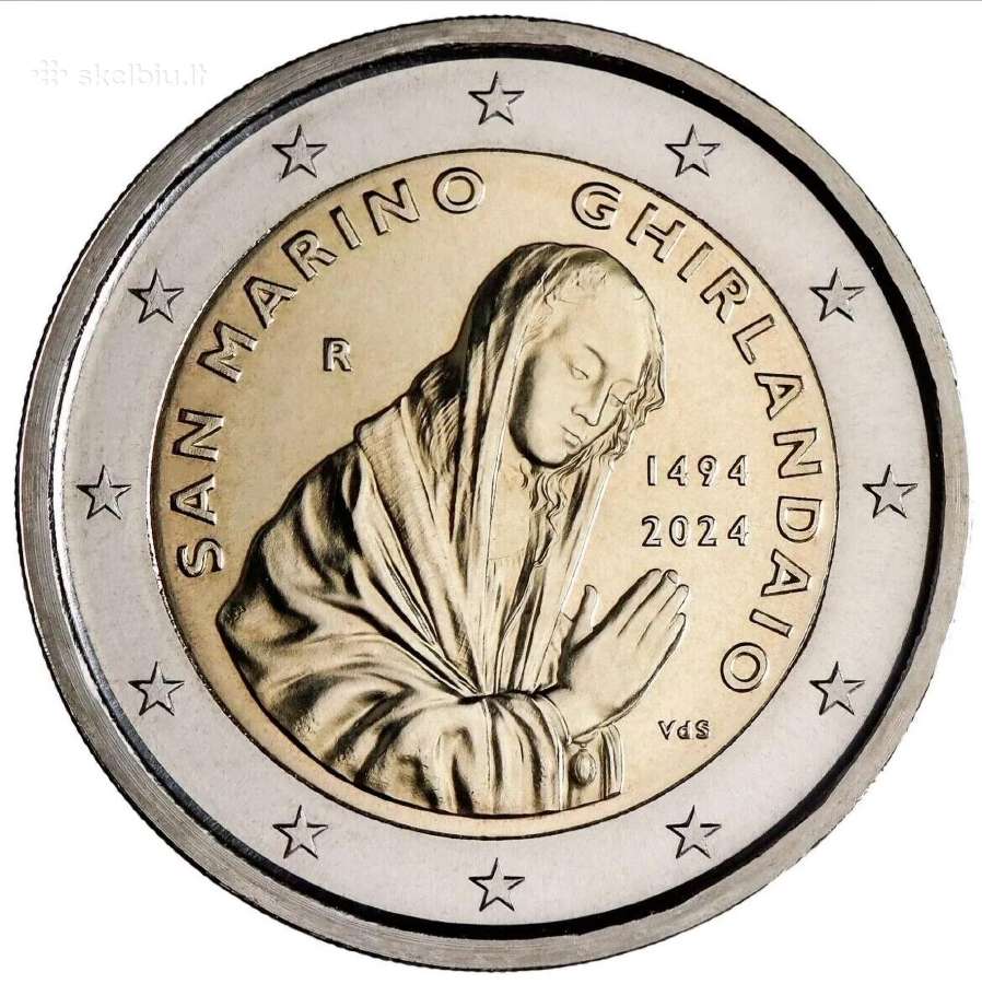2 eurų San Marino Unc proginės monetos