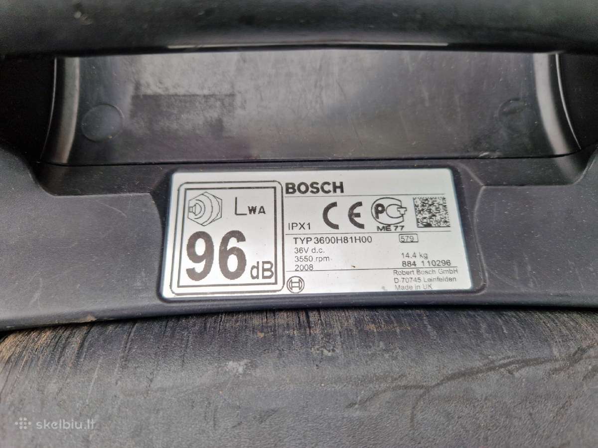 Bosch Rotak 37li ir 43li Akumuliatorinės vejapjov. - nuotraukos Nr. 24