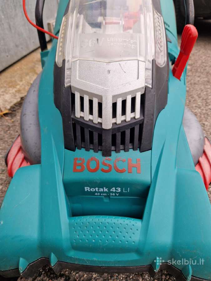 Bosch Rotak 37li ir 43li Akumuliatorinės vejapjov. - nuotraukos Nr. 20