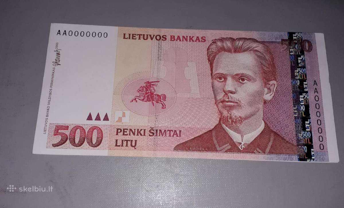 10,20,50,500 Lt autentiškumo bukletai