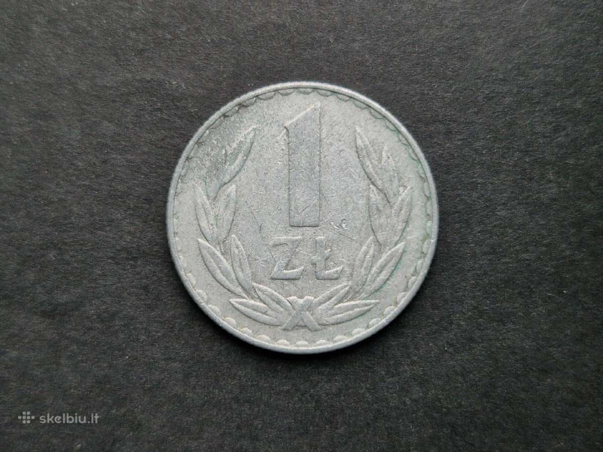 Lenkijos Respublikos 1 zloto moneta 1981 m. - nuotraukos Nr. 2