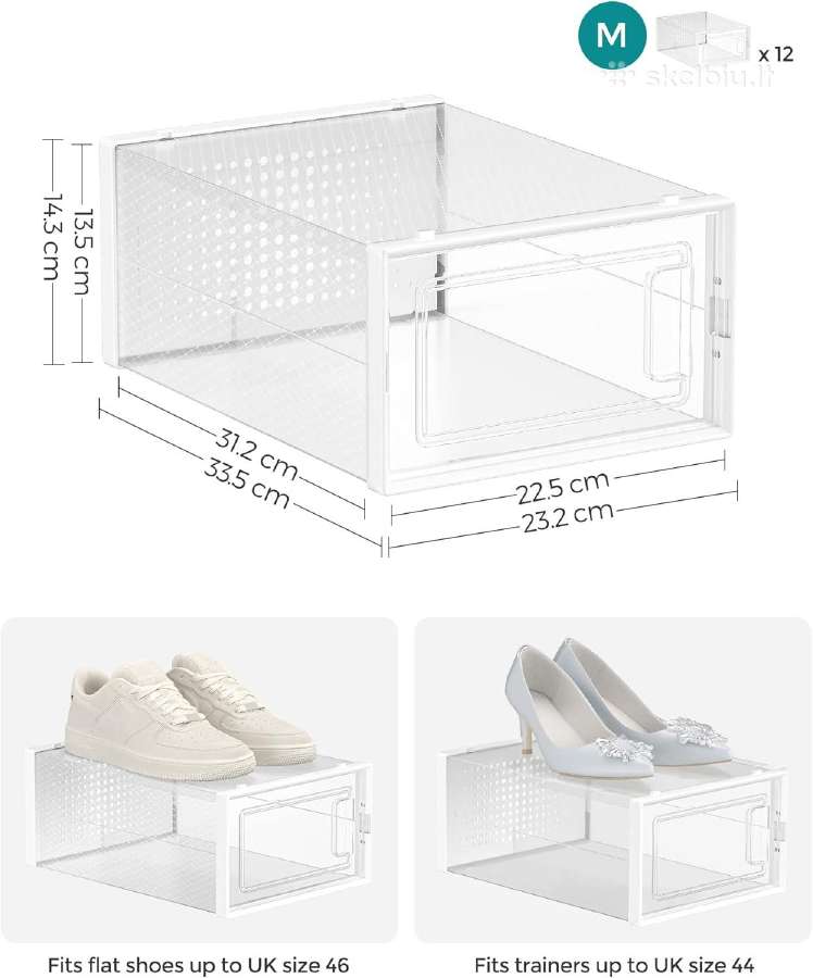 Dėžučių batams/kitiems daiktams rinkinys. 12vnt. - nuotraukos Nr. 7