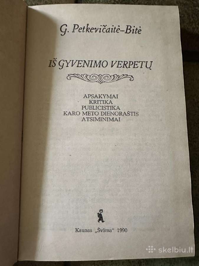 G.petkevicaite-bite Is gyvenimo verpetu 1990 m - nuotraukos Nr. 2