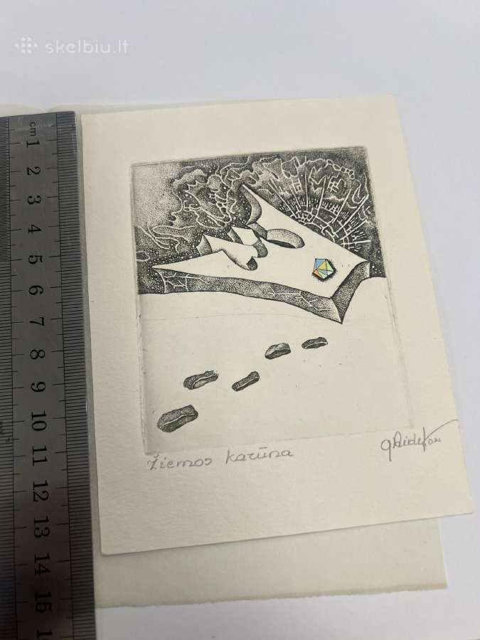 Garazina.didelyte Exlibris grafika - nuotraukos Nr. 3
