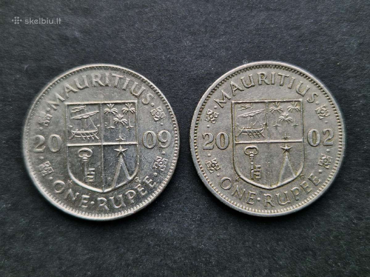 Mauricijaus Respublikos monetos iš apyvartos - nuotraukos Nr. 3