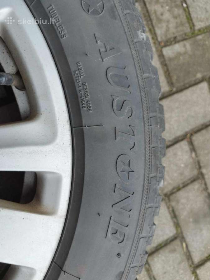 Originalūs Audi ratlankiai su žieminėm padangomis - nuotraukos Nr. 3