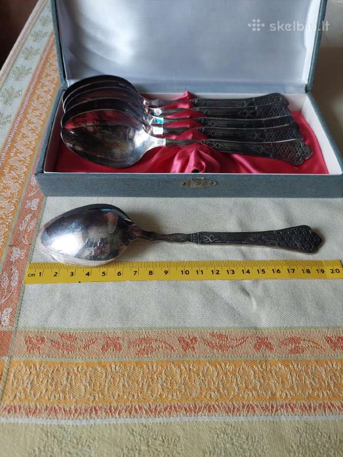 CcCCCP Stalo Irankiai - Saukstai 6 Vnt. Melchioras - nuotraukos Nr. 5