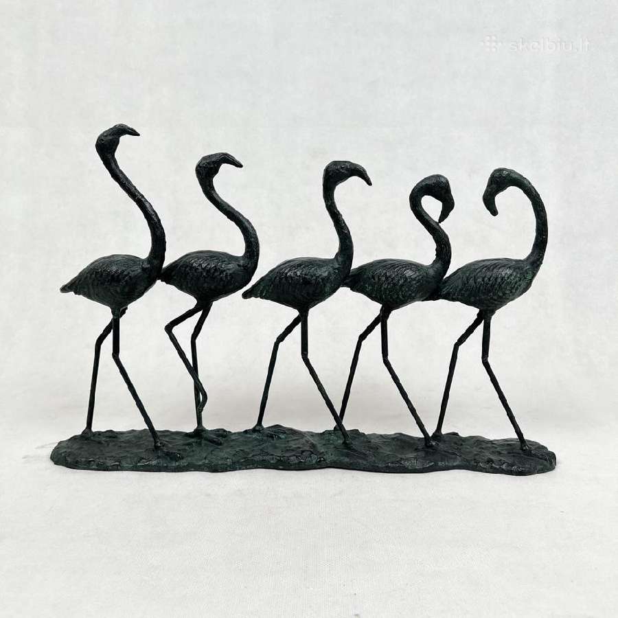 Metalinė skulptūra "Flamingai" (turime 4) - nuotraukos Nr. 2