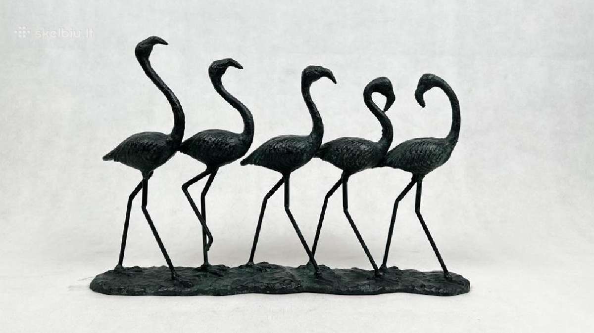 Metalinė skulptūra "Flamingai" (turime 4)