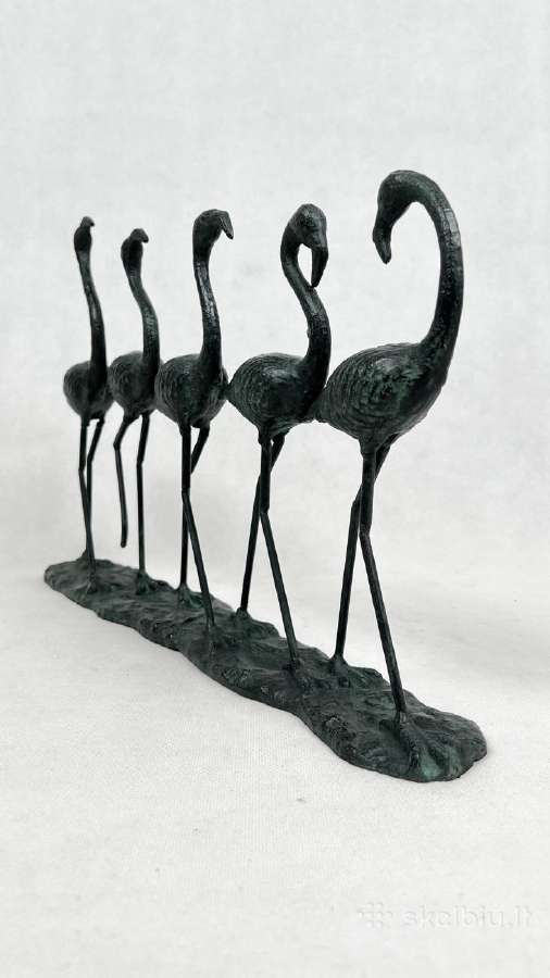 Metalinė skulptūra "Flamingai" (turime 4) - nuotraukos Nr. 4