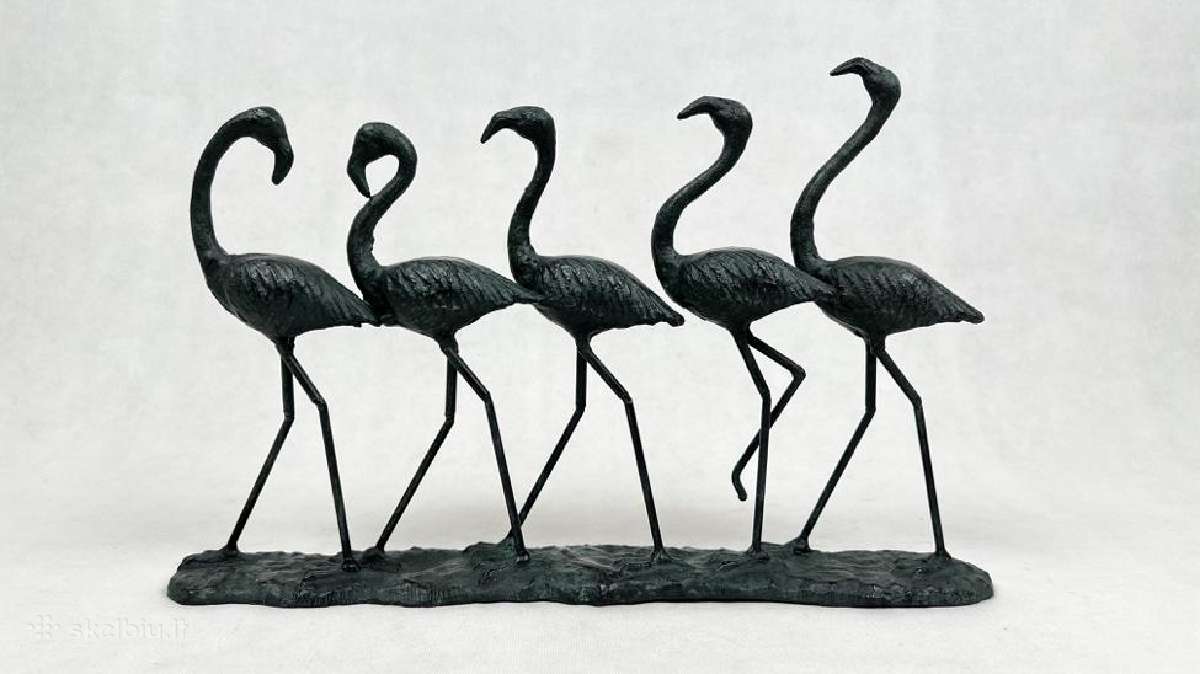 Metalinė skulptūra "Flamingai" (turime 4) - nuotraukos Nr. 6