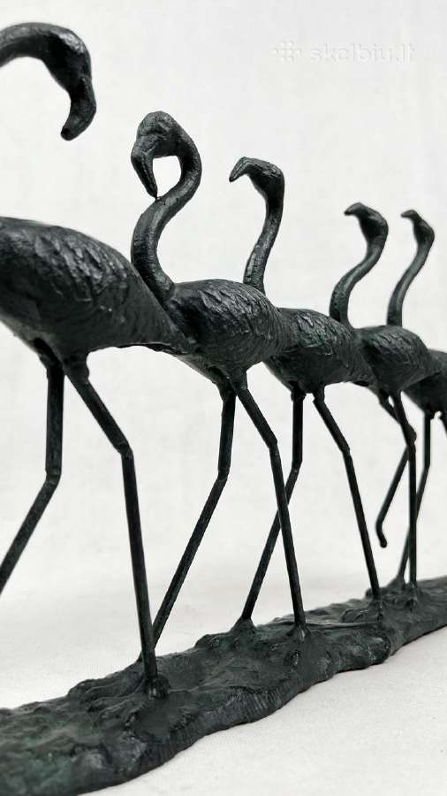 Metalinė skulptūra "Flamingai" (turime 4) - nuotraukos Nr. 7