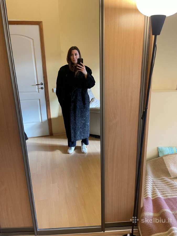 Naujas dirbtinio karakulio oversize paltas - nuotraukos Nr. 8