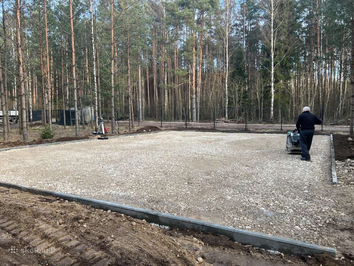 Pagrindų įrengimas, vejos įrengimas, žemės darbai - nuotraukos Nr. 6