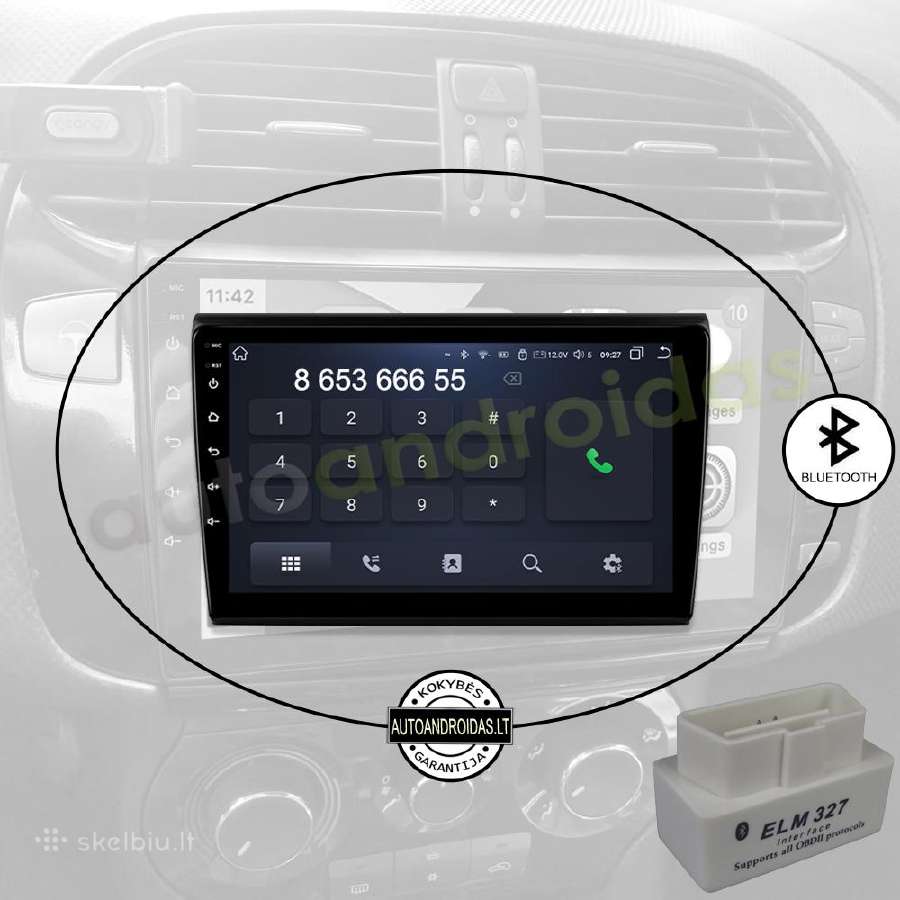 Fiat Bravo 2007-12 Android multimedia WiFi/GPS/usb - nuotraukos Nr. 5