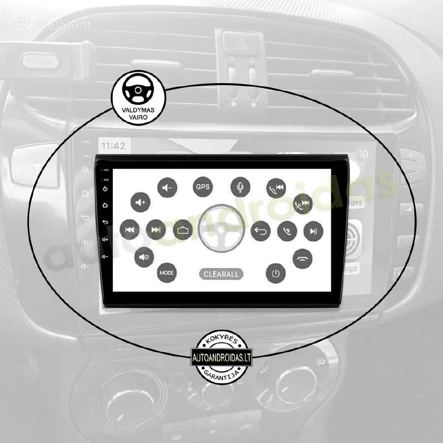 Fiat Bravo 2007-12 Android multimedia WiFi/GPS/usb - nuotraukos Nr. 12