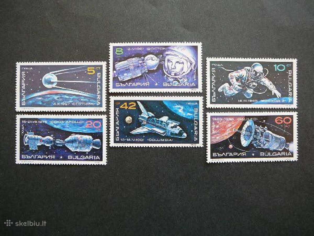 Kosmosas Bulgarija 1990 svarus Mnh blg286