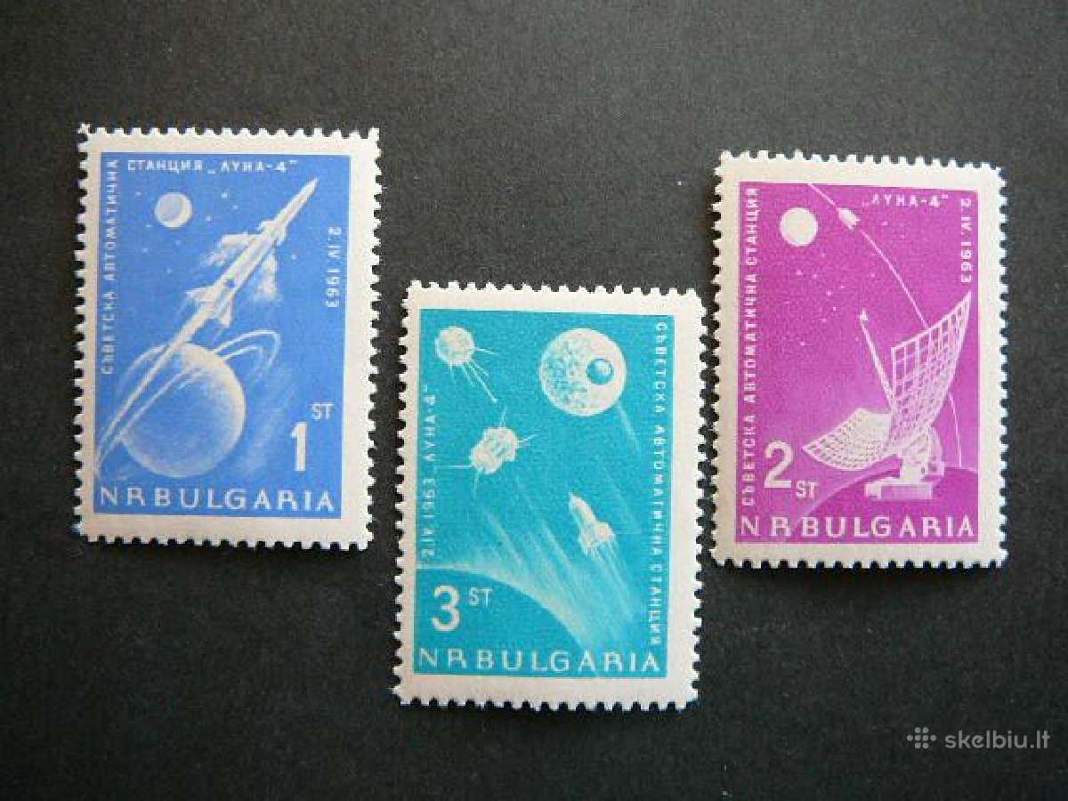Kosmosas Bulgarija 1963 svarus Mnh blg281
