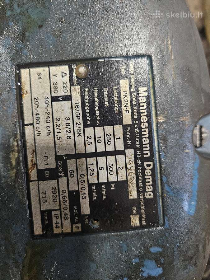 Grandininis Keltuvas Demag Pk2n-f - nuotraukos Nr. 4